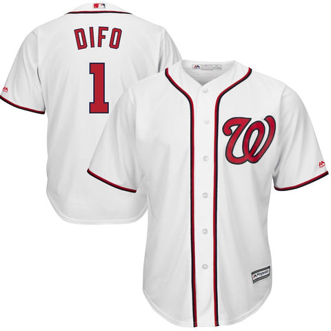 Wilmer Difo Washington Nationals Majestic Home Cool Base Player Jersey - White