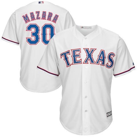 Nomar Mazara Texas Rangers Majestic Home Cool Base Player Jersey