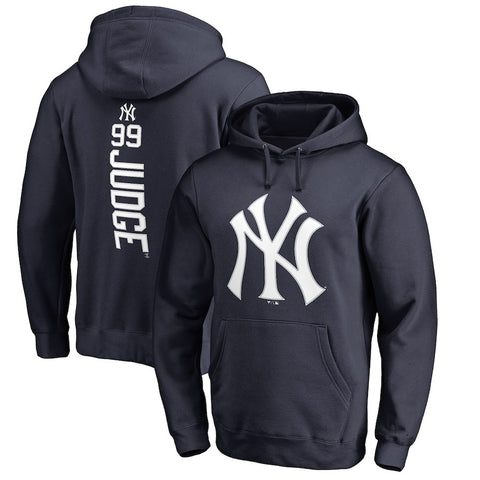 Aaron Judge New York Yankees   Backer Name & Number Pullover Hoodie - Navy