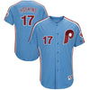 Rhys Hoskins Philadelphia Phillies Majestic 1982 Turn Back the Clock Throwback Authentic Player Jersey