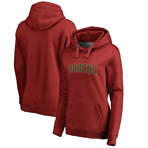 Arizona Diamondbacks   Women's Memorial Wordmark Pullover Hoodie