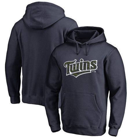 Minnesota Twins   Big & Tall Memorial Wordmark Pullover Hoodie