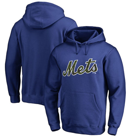 New York Mets   Big & Tall Memorial Wordmark Pullover Hoodie