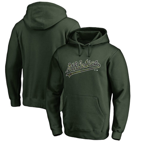 Oakland Athletics   Big & Tall Memorial Wordmark Pullover Hoodie