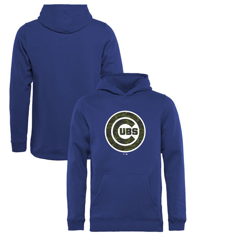 Chicago Cubs   Youth Memorial Wordmark Pullover Hoodie