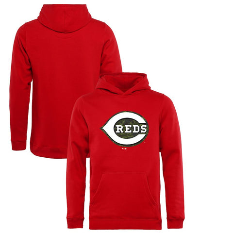 Cincinnati Reds   Youth Memorial Wordmark Pullover Hoodie