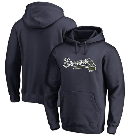 Atlanta Braves   Memorial Wordmark Pullover Hoodie