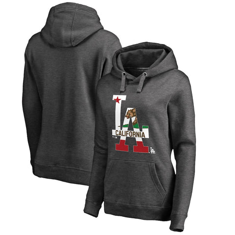 Los Angeles Dodgers   Women's Hometown Collection Cali Flag Pullover Hoodie