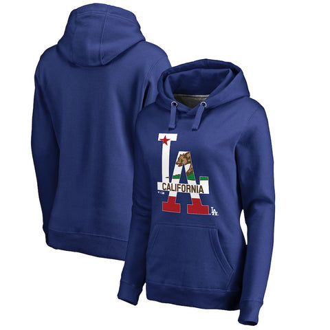 Los Angeles Dodgers   Women's Hometown Collection Cali Flag Pullover Hoodie