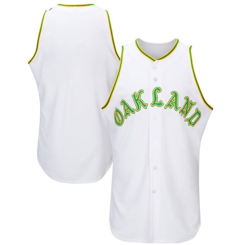 Oakland Athletics Majestic 1968 Turn Back the Clock Throwback Authentic Team Jersey