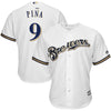 Manny Pina Milwaukee Brewers Majestic Home Cool Base Player Jersey