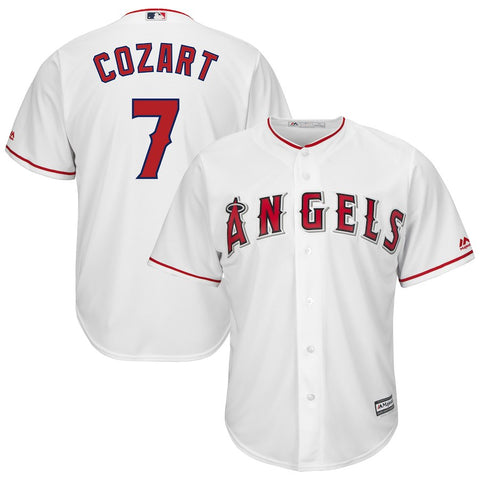 Zack Cozart Los Angeles Angels Majestic Home Cool Base Player Jersey