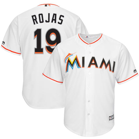Miguel Rojas Miami Marlins Majestic Home Cool Base Player Jersey