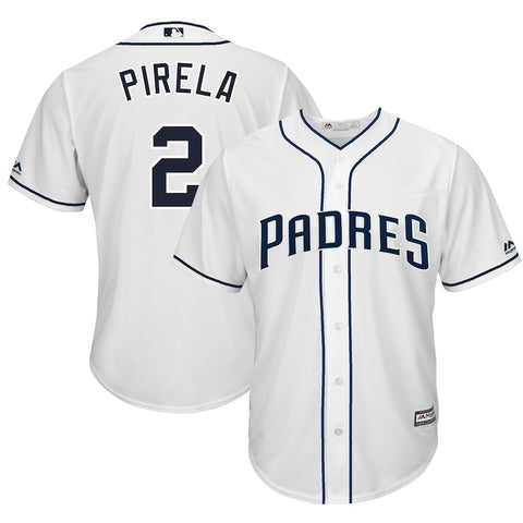 Jose Pirela San Diego Padres Majestic Home Cool Base Player Jersey