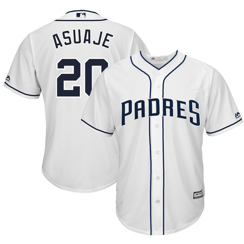 Carlos Asuaje San Diego Padres Majestic Home Cool Base Player Jersey