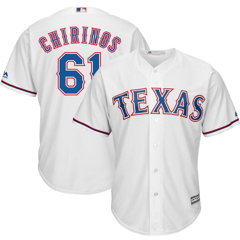 Robinson Chirinos Texas Rangers Majestic Home Cool Base Player Jersey