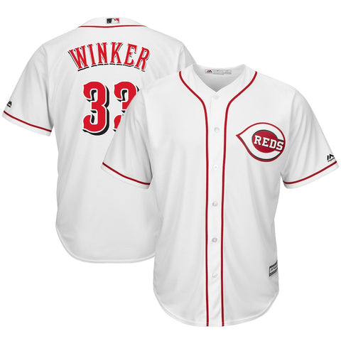 Jesse Winker Cincinnati Reds Majestic Home Cool Base Player Jersey