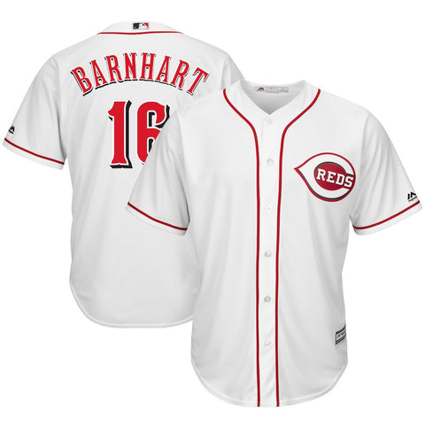 Tucker Barnhart Cincinnati Reds Majestic Home Cool Base Player Jersey