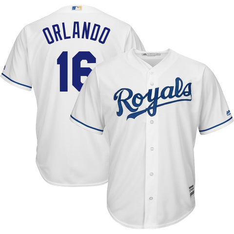 Paulo Orlando Kansas City Royals Majestic Home Cool Base Player Jersey