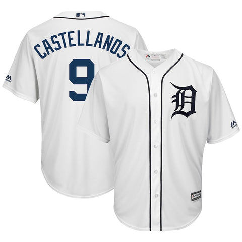 Nick Castellanos Detroit Tigers Majestic Home Cool Base Player Jersey