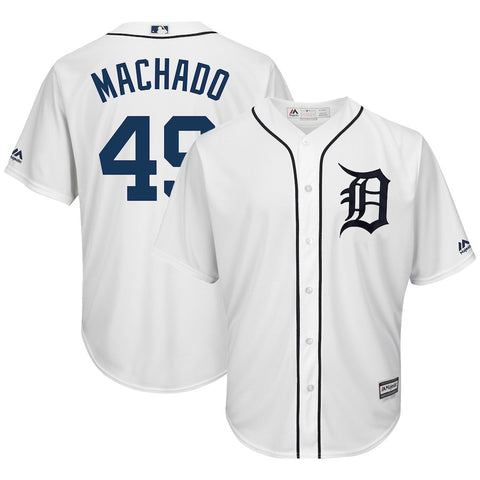 Dixon Machado Detroit Tigers Majestic Home Cool Base Player Jersey