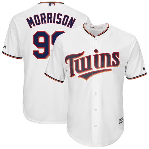 Logan Morrison Minnesota Twins Majestic Home Cool Base Player Jersey
