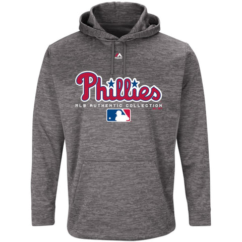 Philadelphia Phillies Majestic Authentic Collection Team Drive Ultra-Streak Fleece Pullover Hoodie