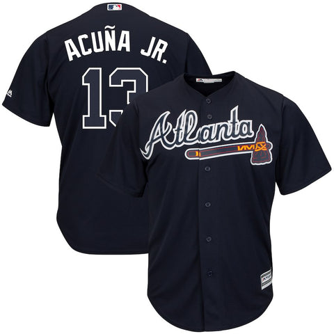Ronald Acuña Jr. Atlanta Braves Majestic Alternate Official Cool Base Player Jersey