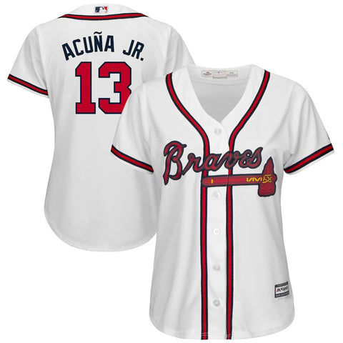 Ronald Acuña Jr. Atlanta Braves Majestic Women's Cool Base Player Jersey