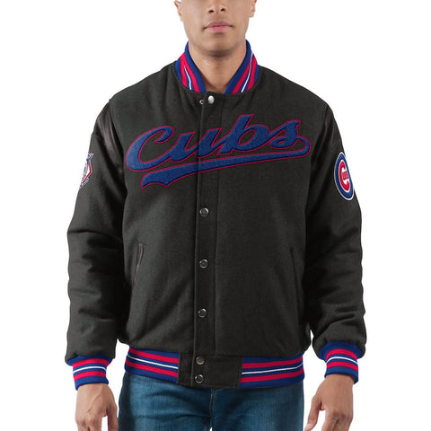 Chicago Cubs G-III Sports by Carl Banks Game Ball Full-Snap Varsity Jacket