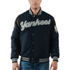 New York Yankees G-III Sports by Carl Banks Game Ball Full-Snap Varsity Jacket