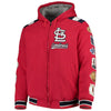 St. Louis Cardinals G-III Sports by Carl Banks Bullpen Full-Zip Hooded Varsity Jacket - Red