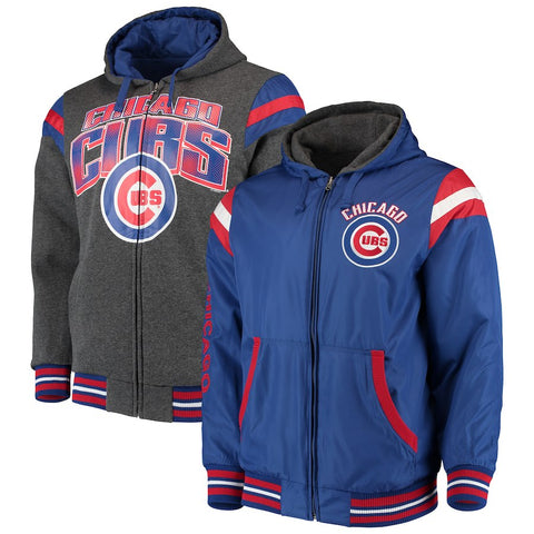 Chicago Cubs G-III Extreme Hardball Reversible Full-Zip Hooded Jacket