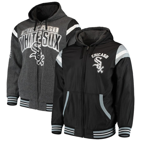 Chicago White Sox G-III Extreme Hardball Reversible Full-Zip Hooded Jacket