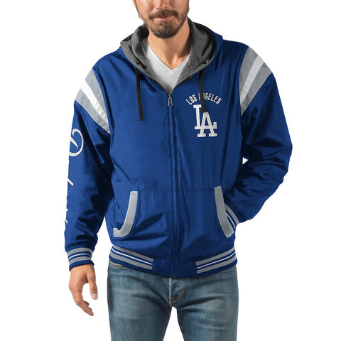 Los Angeles Dodgers G-III Extreme Hardball Reversible Full-Zip Hooded Jacket