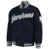 New York Yankees G-III Sports by Carl Banks Game Ball Full-Snap Varsity Jacket
