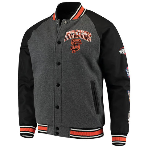 San Francisco Giants G-III Sports by Carl Banks Power Hitter Full-Snap Varsity Jacket