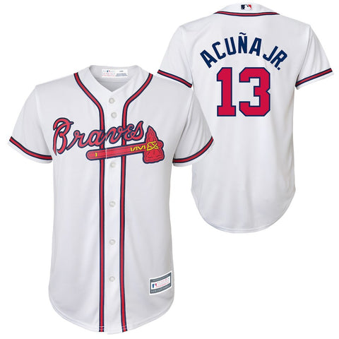 Ronald Acuña Jr. Atlanta Braves Majestic Youth Replica Player Jersey