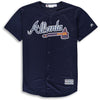 Dansby Swanson Atlanta Braves Majestic Youth Alternate Official Cool Base Player Jersey