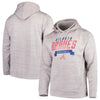Atlanta Braves Stitches Poly Pullover Hoodie - Heathered Gray