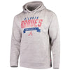 Atlanta Braves Stitches Poly Pullover Hoodie - Heathered Gray