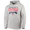 Minnesota Twins Stitches Poly Pullover Hoodie - Heathered Gray