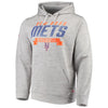 New York Mets Stitches Poly Pullover Hoodie - Heathered Gray
