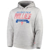Philadelphia Phillies Stitches Poly Pullover Hoodie - Heathered Gray