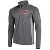 Baltimore Orioles Stitches Raglan Sleeve Quarter-Zip Pullover Jacket - Heathered Charcoal/Gray