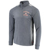 Houston Astros Stitches Raglan Sleeve Quarter-Zip Pullover Jacket - Heathered Navy/Gray