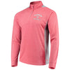 Washington Nationals Stitches Raglan Sleeve Quarter-Zip Pullover Jacket - Heathered Red/Gray