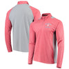 Philadelphia Phillies Stitches Raglan Sleeve Quarter-Zip Pullover Jacket - Heathered Red/Gray