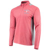 Philadelphia Phillies Stitches Raglan Sleeve Quarter-Zip Pullover Jacket - Heathered Red/Gray