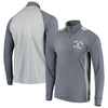 San Diego Padres Stitches Raglan Sleeve Quarter-Zip Pullover Jacket - Heathered Navy/Gray
